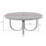 Hanah home Sto za dnevnu sobu Oita Walnut | Eponuda.com