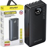 Awei POWERBANK P134K 20000MAH ČRN ZASLON + KABLI USB/PD/LIGHTNING/MICROUSB, (5000087153) Cene