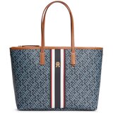 Tommy Hilfiger Nakupovalna torba 'Monoplay' marine / opal / konjak / bela | Shoptok.si