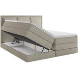 MID.YOU POSTELJA BOXSPRING 200 cm x 200 cm , tekstil umazano rjava | Shoptok.si