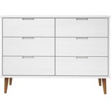 vidaXL Predalnik bel 113x40x80 cm trdna borovina | Shoptok.si