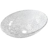 Sapho Steklen umivalnik 50x36 cm Purus – Cene