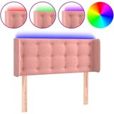 The Living Store led posteljno vzglavje roza 93x16x78/88 cm žamet - led vzglavje, (21418704) | Shoptok.si