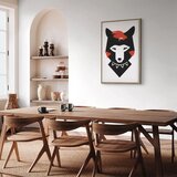  Slika - Polite Fox (1 Part) Vertical 80x120 U prirodnom drvenom okviru | shoptok.hr