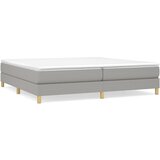 Maison Chic Posteljni okvir - Dvoposteljna postelja - Zakonska postelja brez vzmetnice svetlo siv 200x200 cm blago-J4173, (21775358) | Shoptok.si