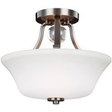 Elstead Lighting Elstead Evington Stropna svetilka z 2 delno vgradnima svetilkama, saten nikelj, E27, (22098416) | Shoptok.si
