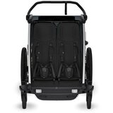 Thule Chariot Cross 2 double multifunkcionalna sportska prikolica za bicikl - 2 djece, siva | shoptok.hr