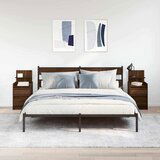 vidaXL Noćni ormarići s 2 ladice 2 kom smeđi hrast 38x34x80 cm | shoptok.hr