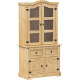  Vitrina sa staklom Corona 100 x 48,5 x 179 cm masivna borovina | shoptok.hr