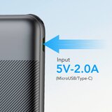 Veger L10S PowerBank 10.000 mAh LCD, črn Cene