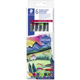 Staedtler dvojna vlaknasta peresnica, Evropa, 6-delna kartonska škatla, (21655825) Cene