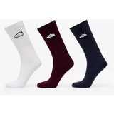 Adidas Crew Socks 3-Pack Maroon/ White/ Shadow Navy