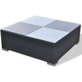 Poli 5-dijelna vrtna garnitura od poliratana s jastucima crna | shoptok.hr