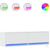 Maison Chic Stenska TV omarica - TV stojalo - Televizijska omarica z LED lučkami bela 140x31x38 cm, (21700211) Cene