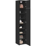 vidaXL Uski ormarić za pohranu crni 40x42,5x225 cm konstruirano drvo | shoptok.hr