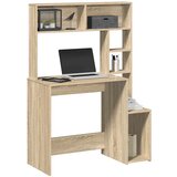 vidaXL Pisalna miza s policami sonoma hrast 100x45x140 cm inž. les | Shoptok.si