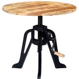  Bočni stolić od masivnog drva manga i željeza 60 x (46 - 63) cm | Eponuda.com