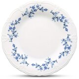 BonBistro Bel/moder servirni porcelanast krožnik ø 32 cm Retro – Cene