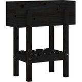  Vrtna sadilica crna 62 x 30 x 69 cm od masivne borovine | shoptok.hr