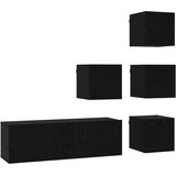 vidaXL Komplet TV omaric 5 pcs 100 x 30 x 30 cm Črni hrast, (5000247585) | Shoptok.si