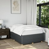 vidaXL Posteljni okvir temno siv 120x190 cm tkanina Cene