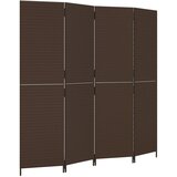  The Living Store Pregrada za sobo 4 plošče rjav poli ratan - Pregrada Za Sobo, (21448174) | Shoptok.si