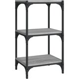 Maison Chic Knjižna omara - Knjižni regal siva sonoma 40x33x70,5 cm inženirski les in jeklo, (21725694) | Shoptok.si