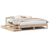 vidaXL Okvir kreveta bez madraca 180 x 200 cm od masivne borovine | shoptok.hr