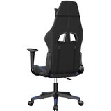  Masažni gaming stol črno in modra umetno usnje | Shoptok.si