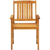  Vrtni set za objed 3 pcs Smeđa Čvrsto drvo akacije | shoptok.hr