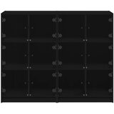  Regal za knjige s vratima crni 136x37x109 cm konstruirano drvo | Eponuda.ba