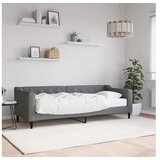 vidaXL Dnevna postelja z vzmetnico temno siva 80x200 cm blag Cene