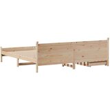 vidaXL Okvir kreveta bez madraca 180 x 200 cm od masivne borovine | shoptok.hr