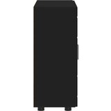 vidaXL kreveta s policom crna 55.5 x 29 x 100 cm konstruirano drvo | shoptok.hr