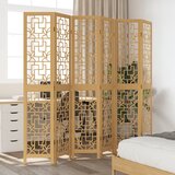 Furnova Paravan 6-delni rjav trden les pavlovnije, (21929940) | Shoptok.si