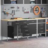 vidaXL Set od 4 Crna Čelik Srednji Podesivi Radni Kabinet Cijene