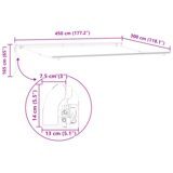 vidaXL Automatska uvlačiva tenda zelena i bijela 450x300 cm, Zamjenska tenda za okvir 4.5x3 m zelena i bijela | shoptok.hr