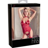 Abierta Fina Top i tange sa svjetlucavim lancima (crvena) - XL | shoptok.hr