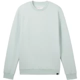 Tom Tailor Sweater majica svijetlozelena / crna / bijela