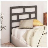  Uzglavlje za krevet sivo 81 x 4 x 100 cm od masivne borovine | shoptok.hr