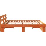  Konstrukcija postelje Rjava 200 x 200 cm Masivno borovo les, (5000127165) | Shoptok.si