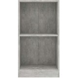  Polica za knjige beton siva 40x24x75 cm konstruirano drvo | shoptok.hr