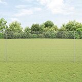  Zatvorena žičana ograda s postovima 25 x 1,4 m Pocinčani čelik | shoptok.hr