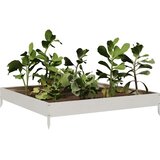  Povišena vrtna gredica 100 x 100 x 18,5 cm nehrđajući čelik | shoptok.hr