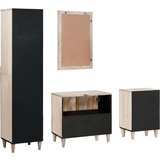 vidaXL Komplet pohištva za kopalnico 4 pcs Bela 38 x 33 x 160 cm | Shoptok.si