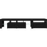 TV ormar 2 pcs Crni hrast 200 x 36,5 x 40 cm Konstruirano drvo | shoptok.hr