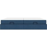  Posteljni okvir z vzmetnico z vzmetnico 2 pcs Modra blago, (5000126984) | Shoptok.si