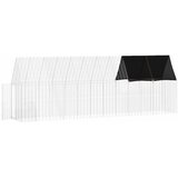  Kavez za piliće 2 pcs Srebrno 600 x 100 x 210 cm Cinkani čelik | Eponuda.ba