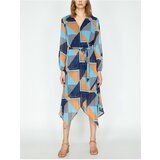 Koton Women's Navy Blue Patterned Dress | shoptok.hr