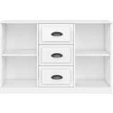  Komoda sjajna bijela 104,5x35,5x67,5 cm od konstruiranog drva | shoptok.hr